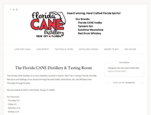 Tablet Screenshot of cane-vodka.com